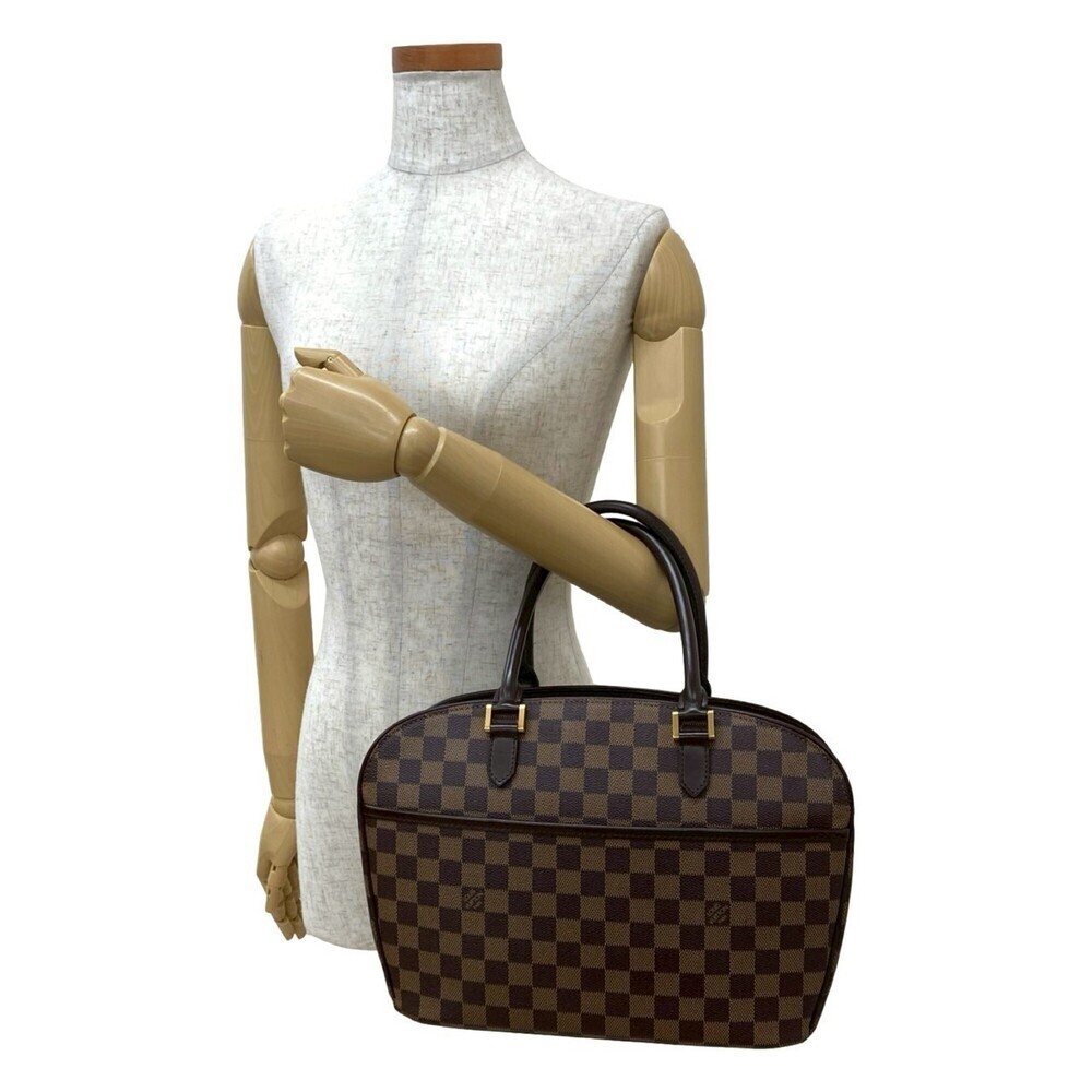 LOUIS VUITTON Brown Damier Leather Boston Bag - Picture 2 of 10